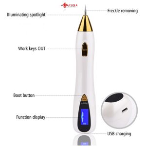دستگاه لیزر بیوتی پن دیجیتالی 9 قدرته چراغدار Beauty pen mole